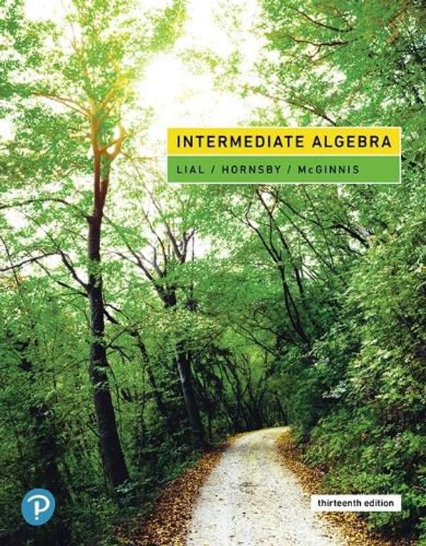 Cover Art for 9780134895987, Intermediate Algebra by Margaret L. Lial