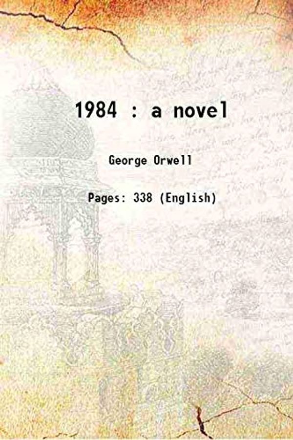 Cover Art for 9788187138372, 1984 A Novel by George Orwell