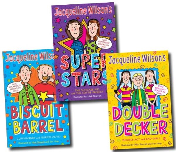 Cover Art for 9783200306776, Jacqueline Wilson Collection 6 Titles in 3 Books Set (Double Decker: Double Act and Bad Girls, Super Star: The Suitcase Kid and The Lottie Project, Biscuit Barrel: Cliffhanger and Buried Alive!) by 