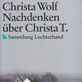 Cover Art for 9783630610313, Nachdenken über Christa T. by Wolf