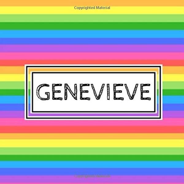 Cover Art for 9781081087777, Genevieve: Personalized rainbow sketchbook with name: 90 blank pages by Pencils And Pens, One Sketch A Day