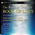 Cover Art for 9780787982577, The Reading Teacher's Book of Lists by Edward B. Fry, Jacqueline E. Kress