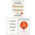 Cover Art for 9789123979530, Atomic Habits, Good Vibes Good Life, The 5 AM Club 3 Books Collection Set by James Clear, Vex King, Robin Sharma