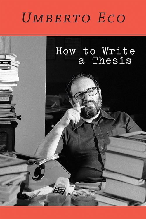 Cover Art for 9780262527132, How to Write a Thesis by Umberto Eco