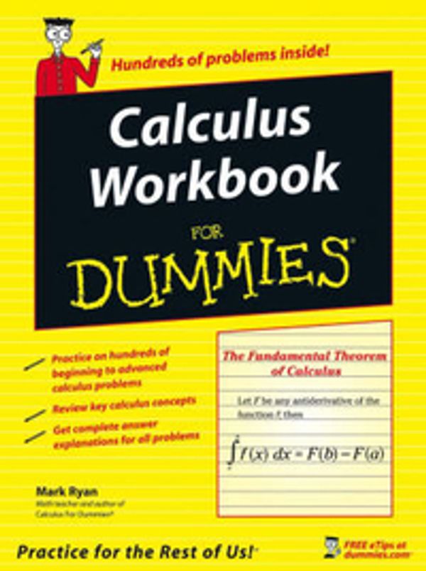 Cover Art for 9780764587825, Calculus Workbook for Dummies by Mark Ryan