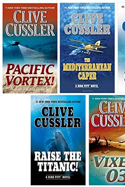 Cover Art for B0838RVHRD, Dirk Pitt Adventure Series - Part 1 - Volumes 1-5: (The Mediterranean Caper, Iceberg, Raise the Titanic!, Vixen 03 & Night Probe!) by Clive Cussler