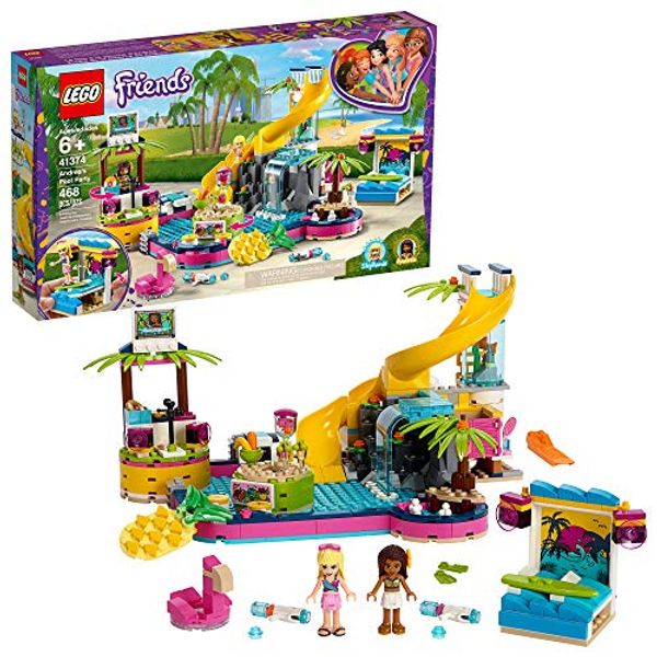 Cover Art for 0673419317481, LEGO Friends Andrea's Pool Party 41374 Toy Pool Building Set with Andrea and Stephanie Mini Dolls for Pretend Play, Includes Toy Juice Bar and Wave Machine (468 Pieces) by Unknown