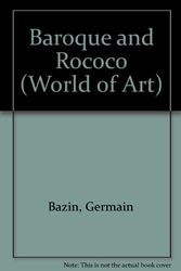 Cover Art for 9780500180303, Baroque and Rococo by Germain Bazin