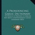 Cover Art for 9781164545316, A Pronouncing Gaelic Dictionary: To Which Is Prefixed a Concise But Most Comprehensive Gaelic Grammar (1833) by Neil McAlpine