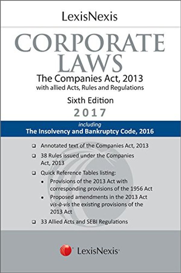 Cover Art for 9789350359679, LexisNexis Corporate Laws (The Companies Act, 2013 with allied Acts, Rules and Regulations) Including The Insolvency and Bankruptcy Code, 2016 (Palmtop Edition) Hardcover by Lexis Nexis