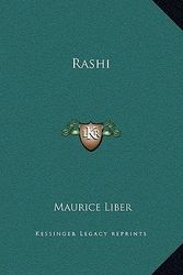 Cover Art for 9781169270558, Rashi by Maurice Liber