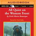 Cover Art for 9781501258909, All Quiet on the Western Front by Erich Maria Remarque
