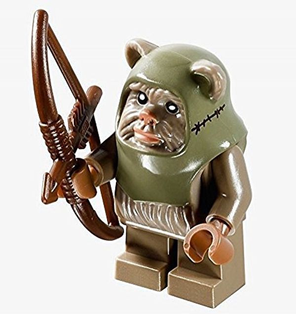 Cover Art for 0637769178512, LEGO Star Wars Minifigure - Ewok Warrior Dark Tan with Bow and Arrow Weapon (10236) by LEGO