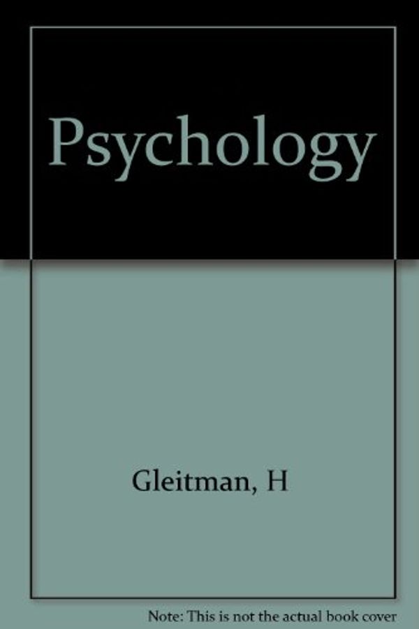 Cover Art for 9780393959550, Psychology by H Gleitman
