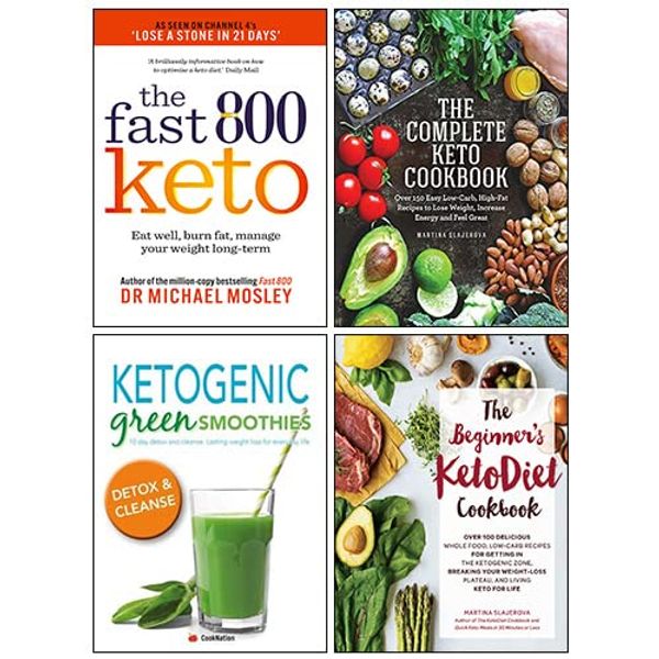 Cover Art for 9789124183110, Fast 800 Keto, The Complete Keto Cookbook, The Beginner's KetoDiet Cookbook, Ketogenic Green Smoothies 4 Books Collection Set by Dr. Michael Mosley, Martina Slajerova