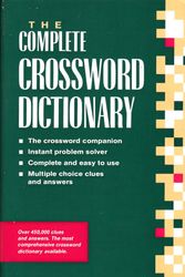 Cover Art for 9780947163082, The Complete Crossword Dictionary by Ursula Harringman