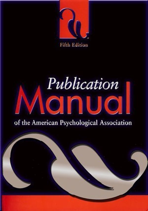 Cover Art for B00817QJFO, Publication Manual of the American Psychological Association by Editor
