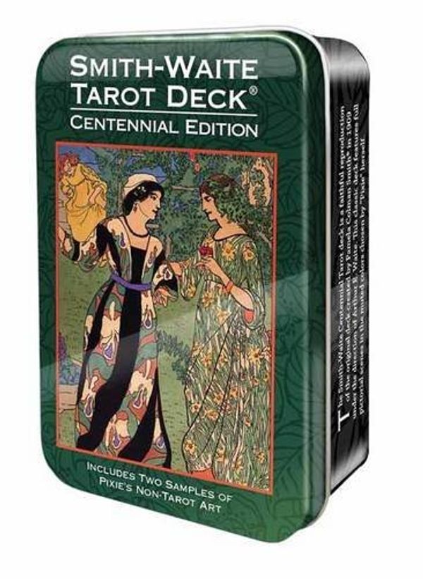 Cover Art for B0163E6AB4, Smith-Waite Centennial Tarot Deck in a Tin by Arthur Edward Waite Pamela Colman Smith(2015-05-13) by Arthur Edward Waite Pamela Colman Smith