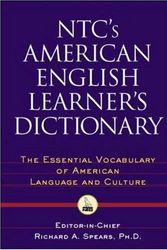 Cover Art for 9780844258591, NTC's American English Learner's Dictionary by Richard A. Spears