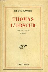 Cover Art for 9782070207299, Thomas L'Obscur by Maurice Blanchot