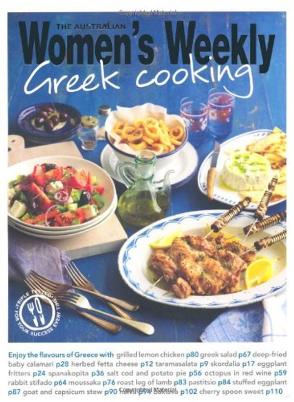 Cover Art for B00CF719CE, Greek Cooking. (Australian Womens Weekly) by The Australian Women's Weekly