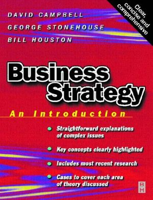 Cover Art for 9780750642071, Business Strategy: An Introduction by David Campbell, George Stonehouse
