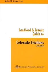 Cover Art for 9781883726768, Landlord and Tenant Guide to Colorado Evictions by Victor M Grimm