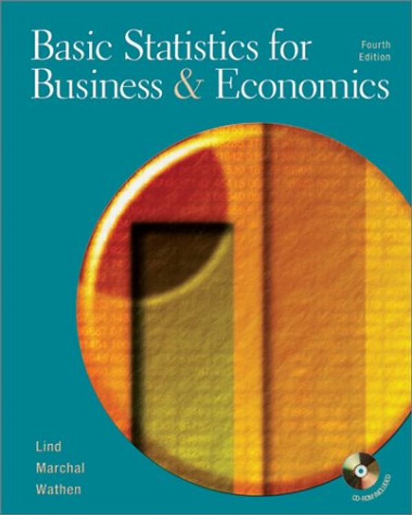 Cover Art for 9780072471045, Basic Statistics for Business and Economics by Douglas A Lind