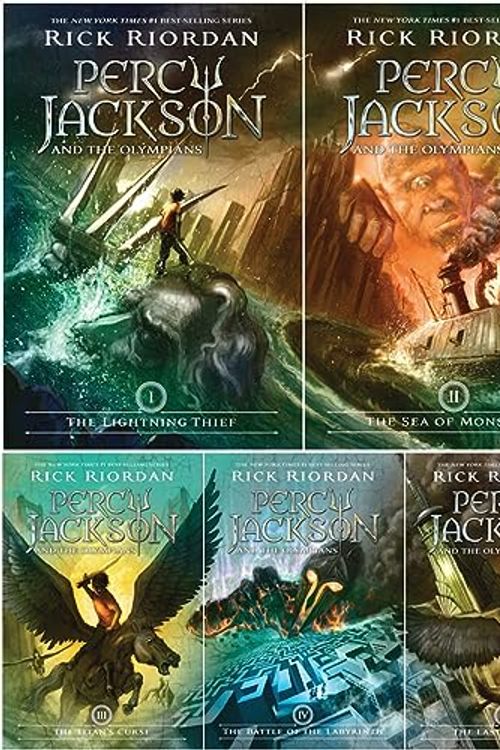 Cover Art for B0D16XJMTM, Percy Jackson and the Olympians Series 5 Books Set (Hardcover) - The Lightning Thief, The Sea of Monsters, The Titan's Curse, The Battle of the Labyrinth, The Last Olympian by Rick Riordan