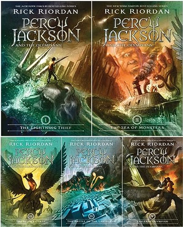 Cover Art for B0D16XJMTM, Percy Jackson and the Olympians Series 5 Books Set (Hardcover) - The Lightning Thief, The Sea of Monsters, The Titan's Curse, The Battle of the Labyrinth, The Last Olympian by Rick Riordan