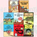 Cover Art for 9786544570247, Hergé The Adventures of Tintin Collection 8 Books Bundle (The Shooting Star,The Broken Ear,King Ottokar's Sceptre,The Blue Lotus,Tintin in America,The Black Island,Cigars of the Pharaoh) by Hergé