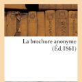 Cover Art for 9782011617033, La Brochure Anonyme by Sans Auteur