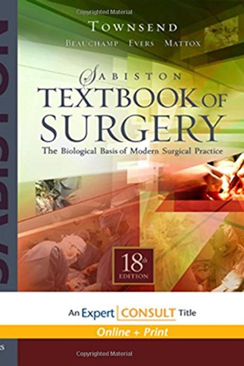 Cover Art for 9781416036753, Sabiston Textbook of Surgery by Townsend MD, Courtney M., Jr., Evers Md., b. Mark, Beauchamp Md., r. Daniel, Mattox MD., Kenneth L.