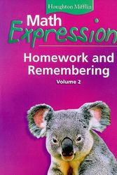 Cover Art for 9780618641109, Math Expressions Homework and Remembering, Volume 2 by Karen C. Fuson