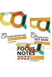 Cover Art for 9781119848790, Wiley CIA 2022 Part 1: Exam Review + Test Bank + Focus Notes, Essentials of Internal Auditing Set by Wiley