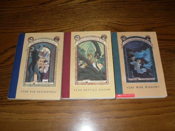 Cover Art for B0036I6BI8, The Trouble Begins: A Series of Unfortunate Events (The Bad Beginning: The Reptile Room; The Wide Window, Volumes 1-3) by Lemony Snicket