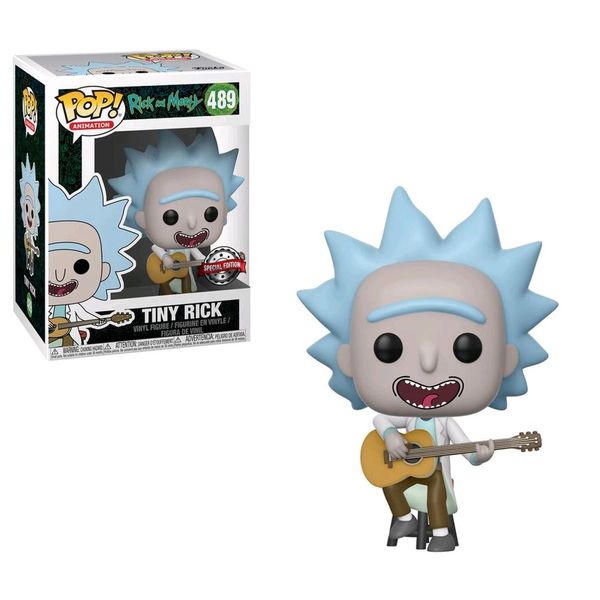 Cover Art for 0889698342155, Funko 34215 POP Vinyl: Rick & Morty: Tiny Rick w/Guitar (Exc) Morty, Multi by Funko