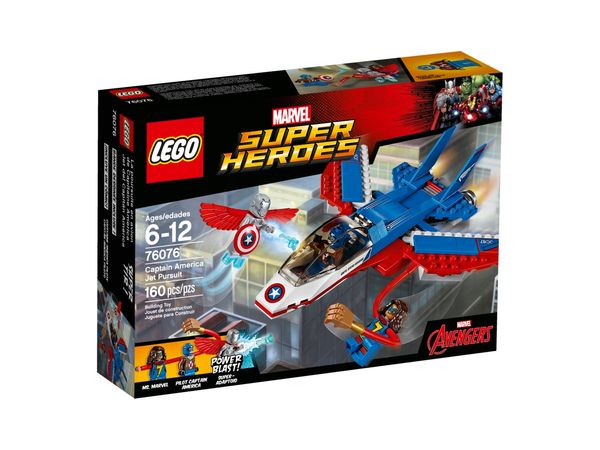 Cover Art for 5702015868617, LEGO Captain America Jet Pursuit Set 76076 by Lego