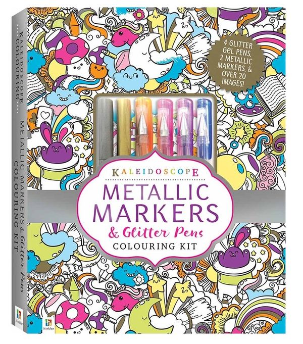 Cover Art for 9781488938757, Kaleidoscope: Metallic Markers & Glitter Pens Colouring Kit by Hinkler Books, Hinkler Books