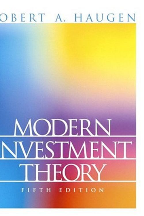 Cover Art for 9780130191700, Modern Investment Theory (5th Edition) by Haugen, Robert A.