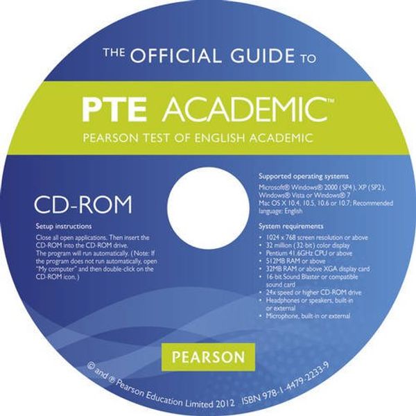 Cover Art for 9781447922339, The Official Guide to the Pearson Test of English Academic CD-ROM for Pack by Unknown