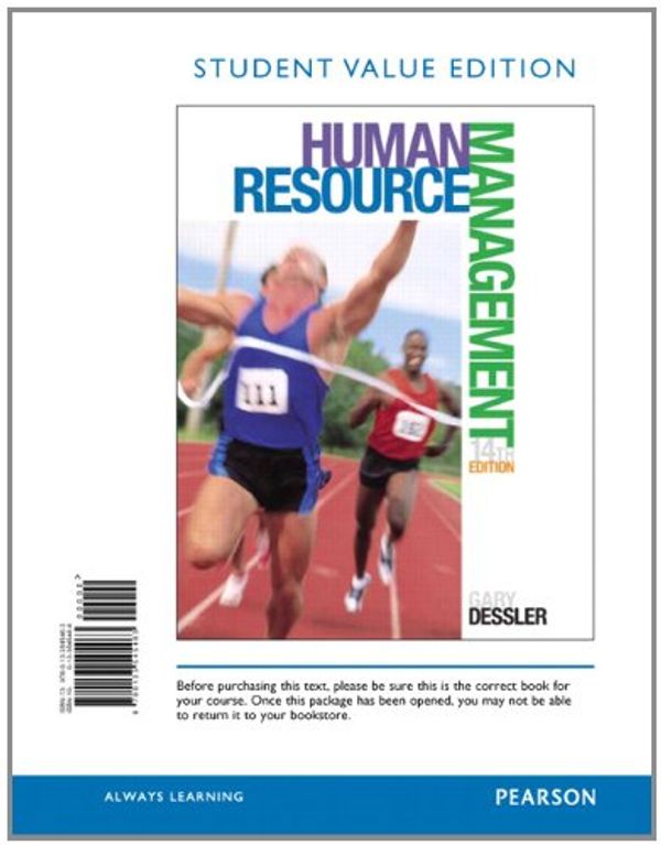 Cover Art for 9780133545463, Human Resource Management, Student Value Edition by Gary Dessler