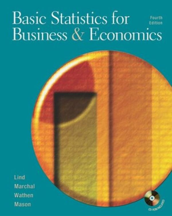 Cover Art for 9780072874204, Basic Statistics for Business and Economics by Douglas A. Lind