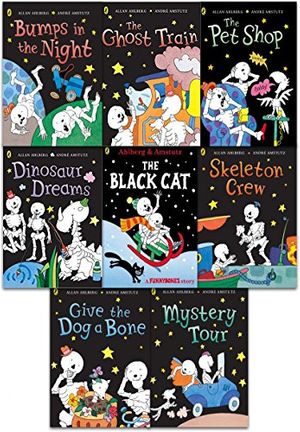 Cover Art for 9788729109594, Funny Bones 10 Books Collection Set (Funnybones: A Bone Rattling Collection, The Ghost Train, The Pet Shop, Dinosaur Dreams, Bumps in the Night, Skeleton Crew, Mystery Tour, The Black Cat, Give the Dog a Bone, Funnybones) by Allan Ahlberg