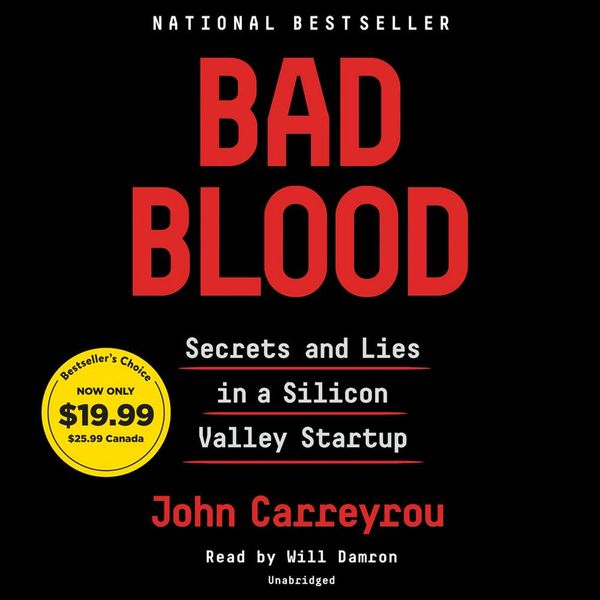 Cover Art for 9780593105061, Bad Blood by John Carreyrou