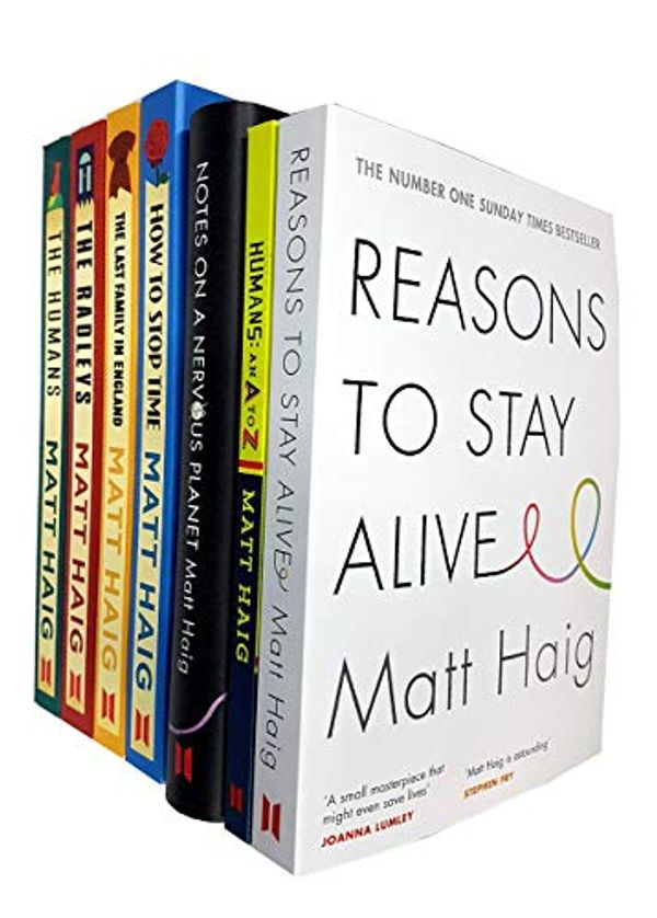 Cover Art for 9789123777112, Matt haig collection 7 books set (reasons to stay alive, notes on a nervous planet [hardcover], humans an a-z, how to stop time, the radleys, the humans, the last family in england) by Matt Haig