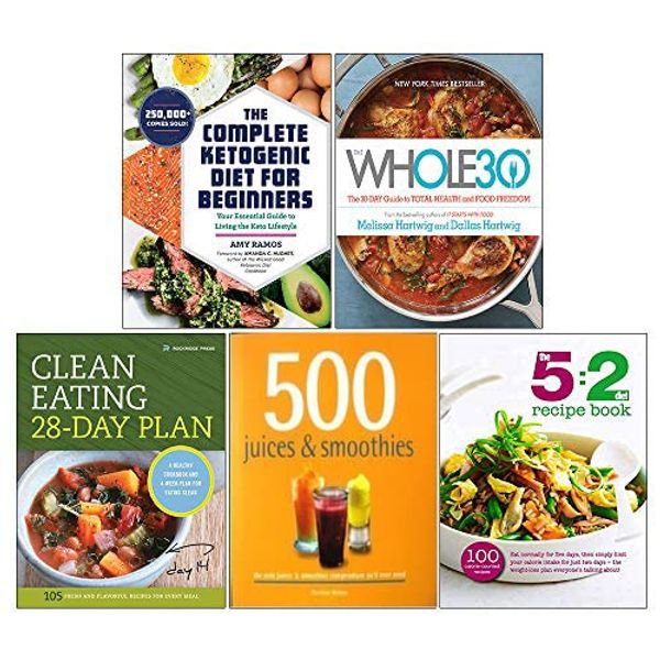 Cover Art for 9789123939510, The Complete Ketogenic Diet for Beginners, The Whole30[Hardcover], Clean Eating 28-Day Plan, The Juice Master's Ultimate Fast Food, The 5:2 Diet Recipe 5 Books Collection Set by Amy Ramos, Melissa Hartwig Urban, Dallas Hartwig, Rockridge Press, Jason Vale