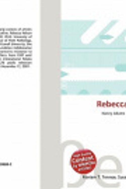 Cover Art for 9786136209692, Rebecca J. Nelson by Lambert M Surhone, Mariam T Tennoe, Susan F. Henssonow