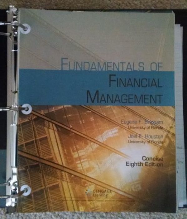 Cover Art for 9781285065144, Fundamentals of Financial Management, Concise 8th Edition by Eugene F. Brigham and Joel F. Houston