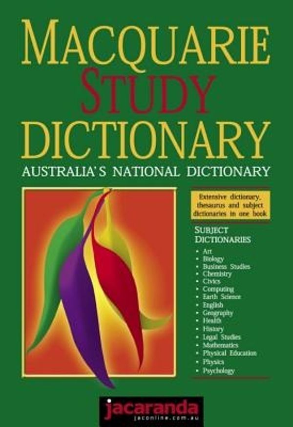 Cover Art for 9780701633561, Macquarie Study Dictionary by Alison Moore, Macquarie